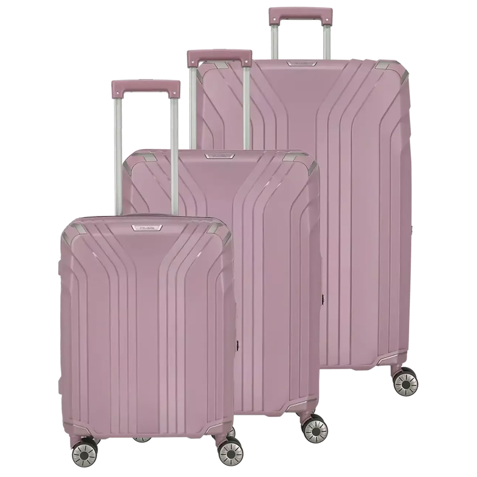 travelite Elvaa Kofferset 4 Rollen L/M/S, Pink