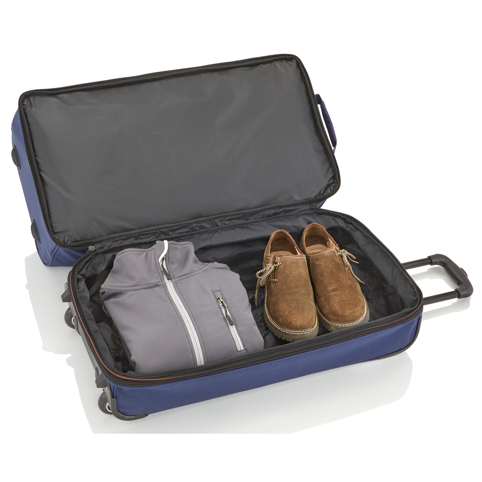 70 | kaufen: 2 günstig Basics Reisetasche Koffermarkt erweiterbar travelite cm Trolley Rollen