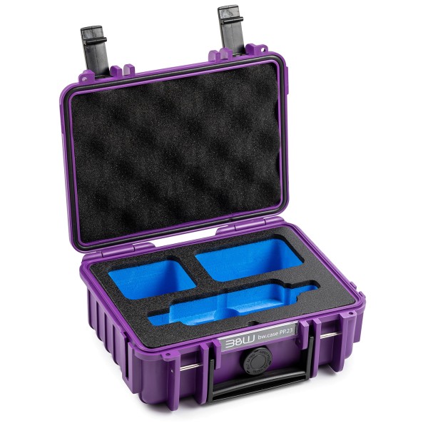 B&W Outdoor Case 500 für Insta360 X3 purple