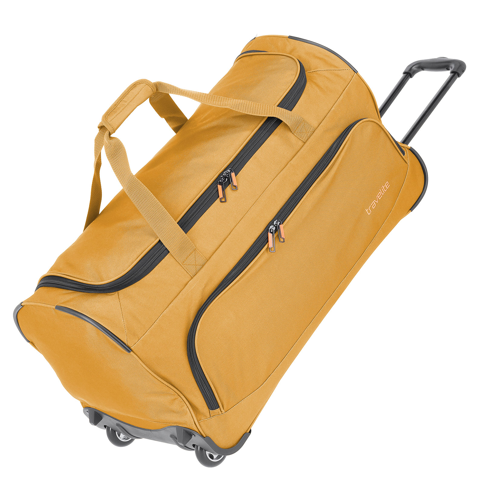 travelite Basics Fresh Trolley Reisetasche 70 cm 2 Rollen, Gelb