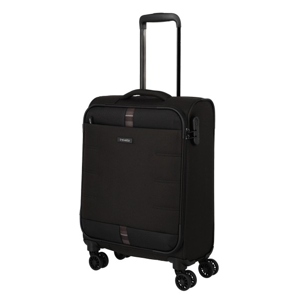 travelite Rügen Kabinentrolley 55 cm 4 Rollen schwarz