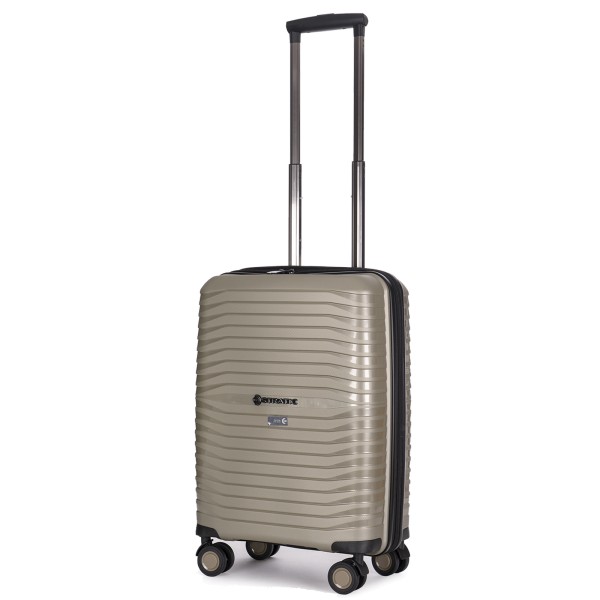 Stratic Bright + Trolley 56 cm 4 Rollen erweiterbar champagne