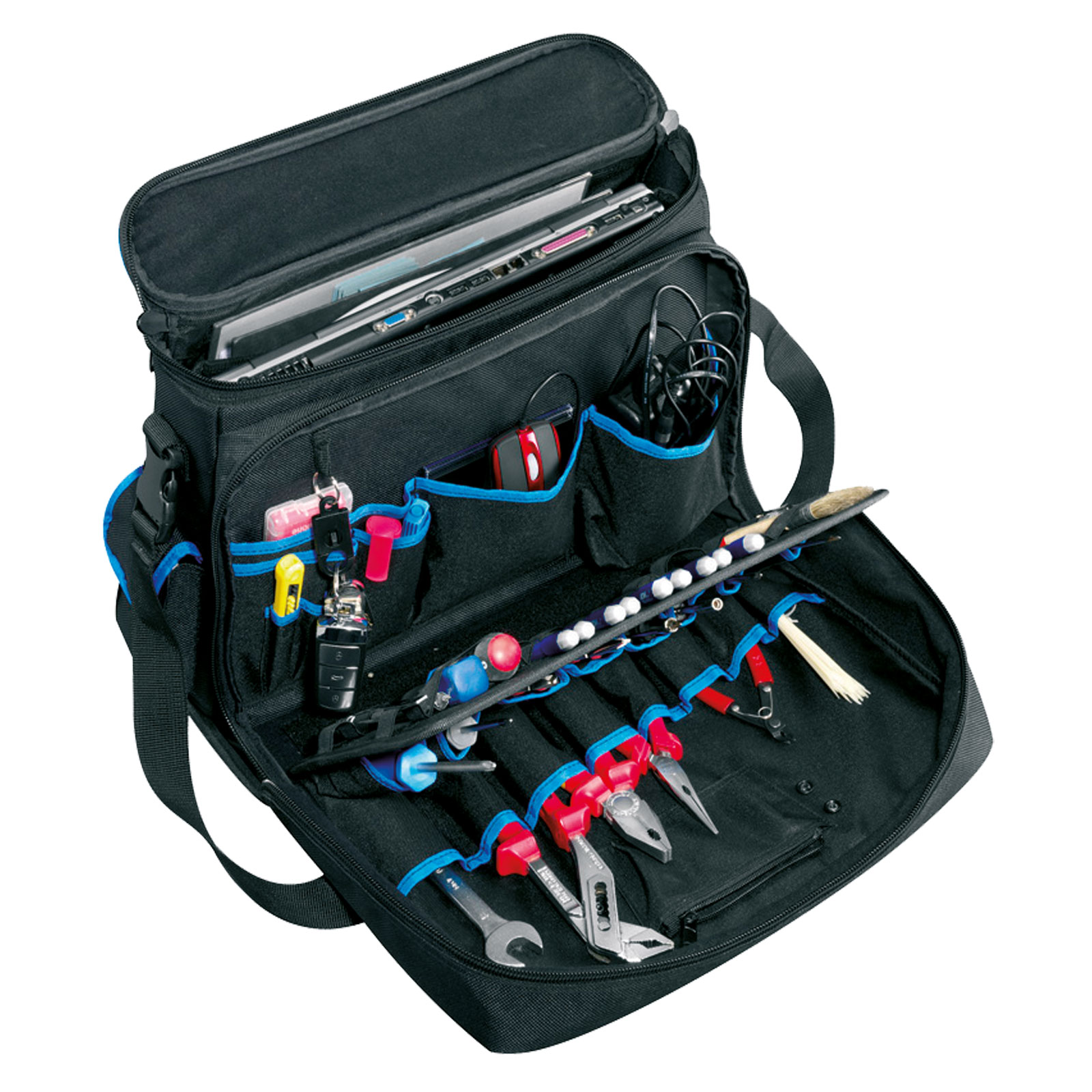 B&W Tec Bag Werkzeug-Umhängetasche Typ service mit Laptopfach