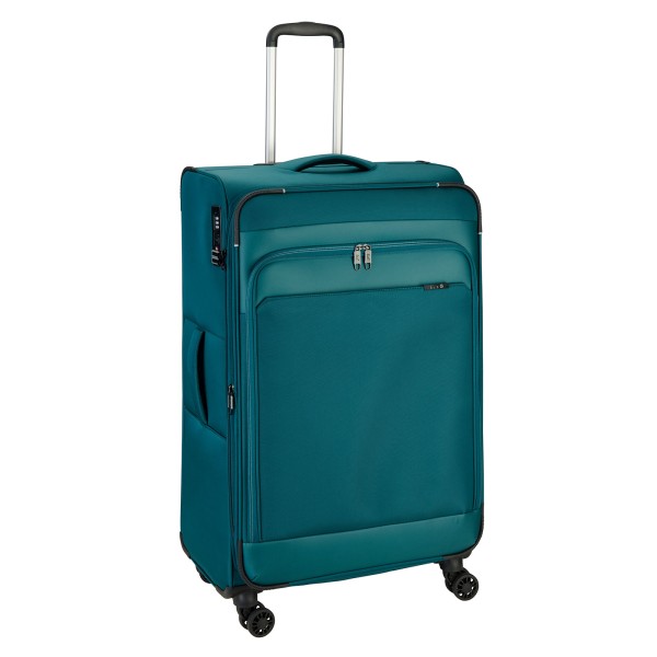 d&n Travel Line 9504 Trolley 67 cm 4 Rollen erweiterbar petrol