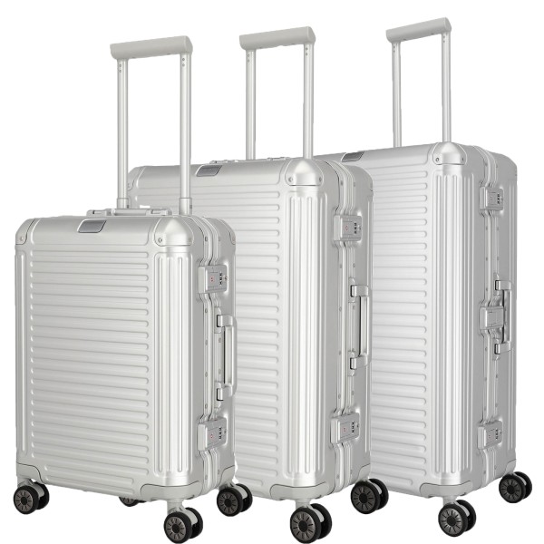 travelite Next Aluminium-Trolley Set 3-teilig S/M/L