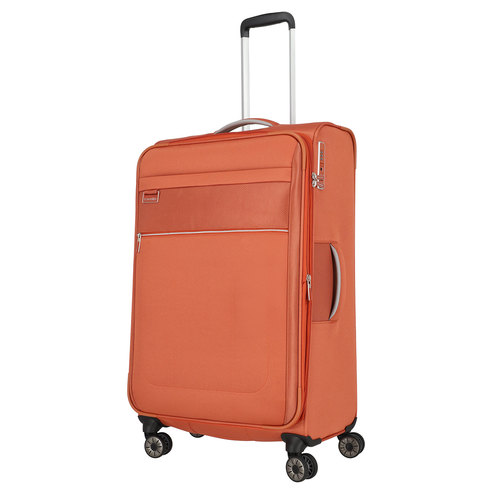 travelite Miigo Trolley L, 4 Rollen, 77 cm, 90  L, Orange