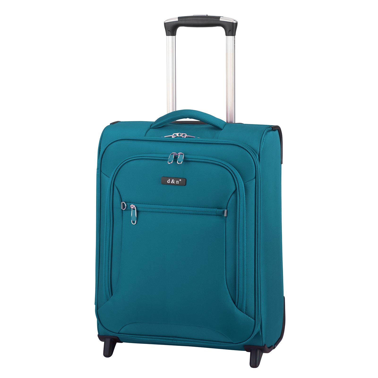 d&n Travel Line 6404 Handgepäck Trolley S, 2 Rollen, 49 cm, 32  L, Türkis