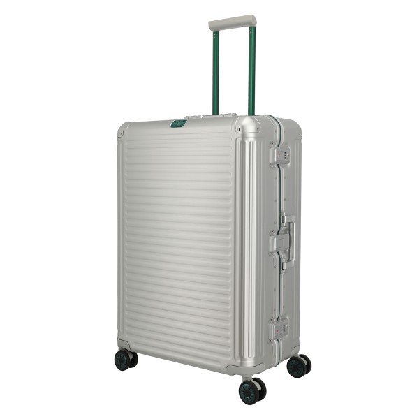 travelite Next 75 Jahre Jubiläums-Edition Trolley 77 cm 4 Rollen silber-grün