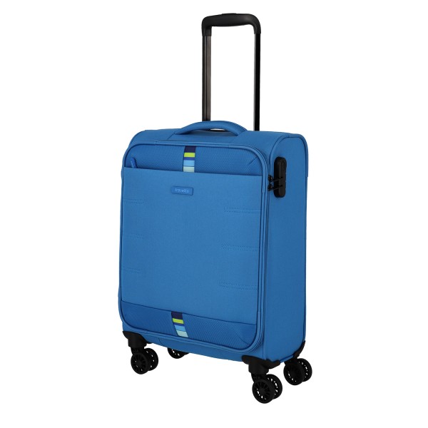 travelite Rügen Kabinentrolley 55 cm 4 Rollen blau