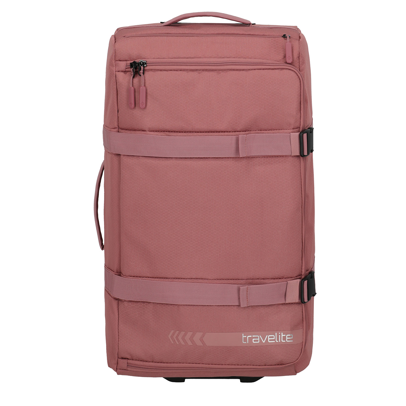 travelite Kick Off Damen Trolley Reisetasche 2 Rollen, 68 cm, 65  L, Pink