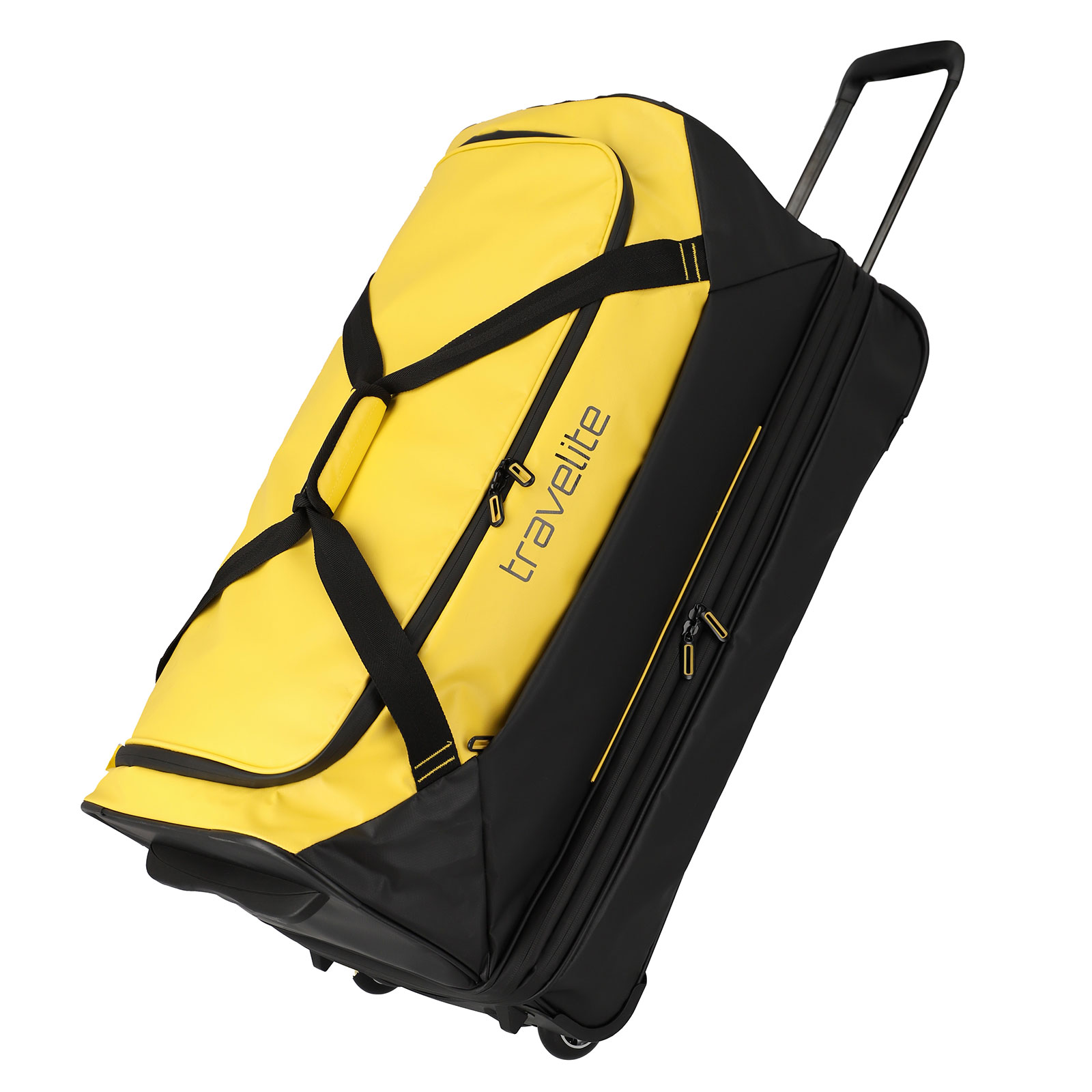 travelite Basics Rollenreisetasche 2 Rollen, 70 cm, 98  L, Gelb
