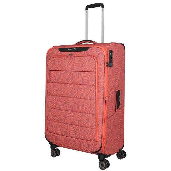 travelite Skaii Trolley 78 cm 4 Rollen erweiterbar coralle 