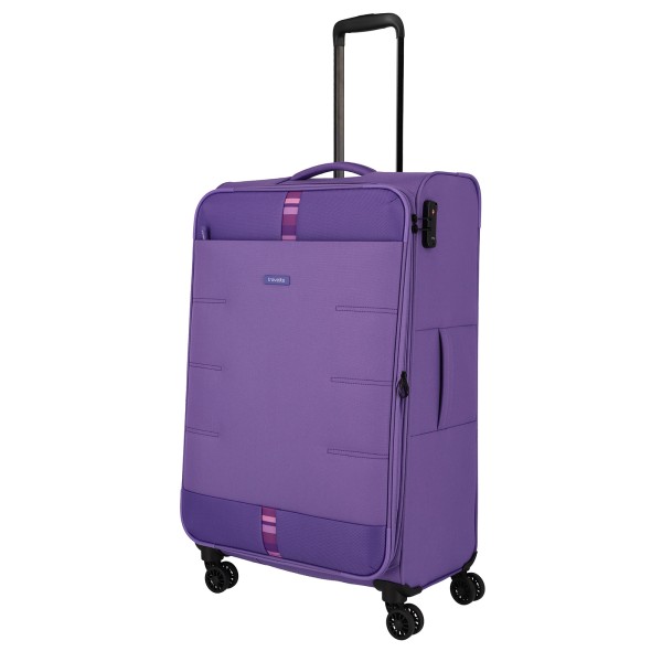 travelite Rügen Trolley 78 cm 4 Rollen erweiterbar lila