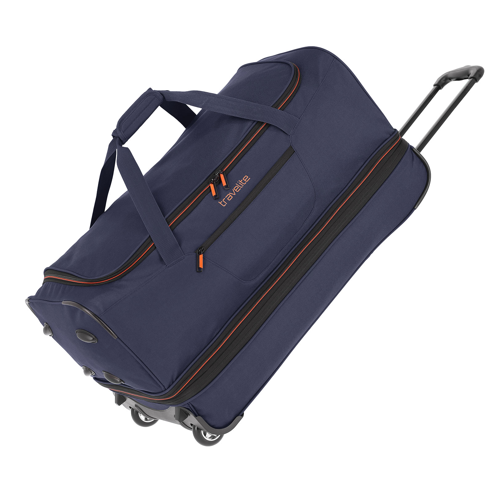 travelite Basics Trolley Reisetasche 70 cm 2 Rollen erweiterbar, Blau